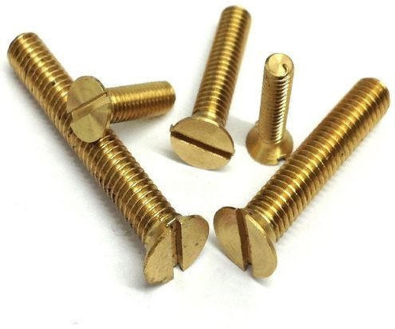 burhani tools Carbon Steel Flat Head Machine Screw(3 mm Pack of 60)