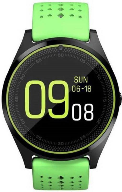 jerk Bluetooth Fitness 4G Sim Support BLACK Smartwatch(Green Strap FREE SIZE)