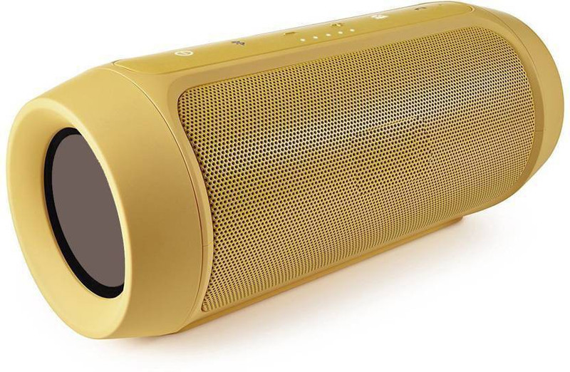 livrotech Charge 2 Plus Wireless Portable Mobile Tablet Bluetooth Speaker (Gold) 2 W Bluetooth  Speaker(golden, 2.1 Channel)