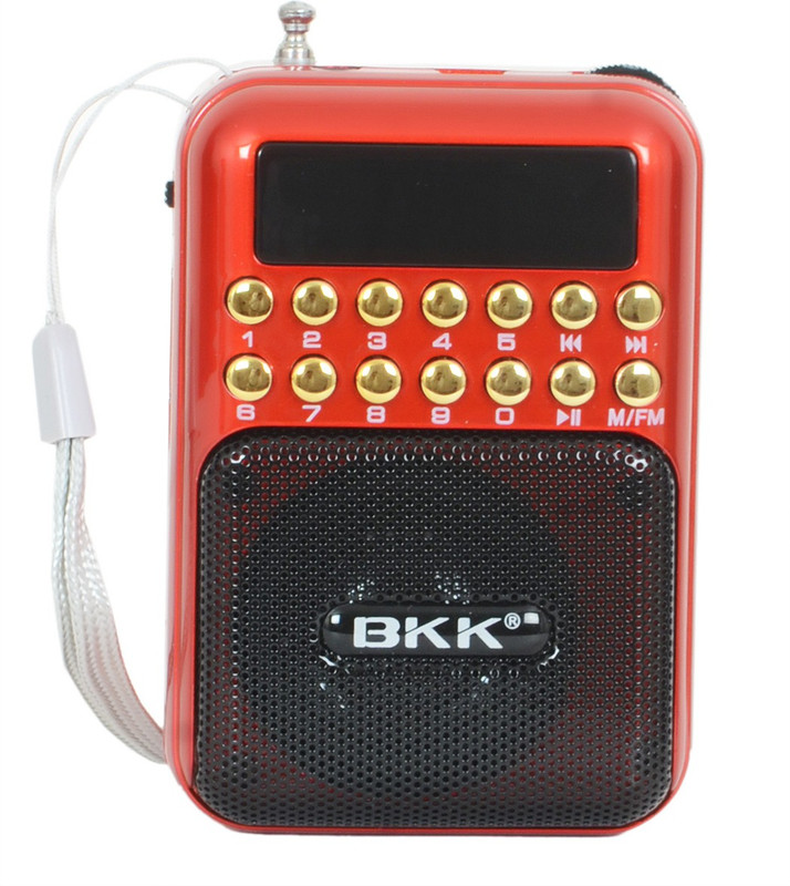 dingbang bkk fm,tf card,usb rechargeable portable player 3 W Mobile/Tablet Speaker(Red, Mono Channel)