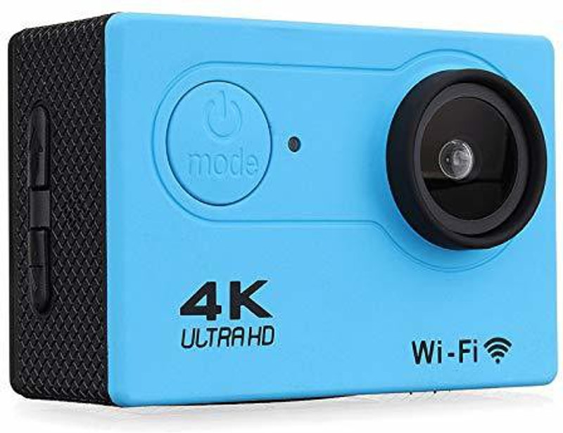 Lizzie WiFi 4K 2Inch 1080P Ultra HD Waterproof Sports and Action Camera(Blue, 16 MP)