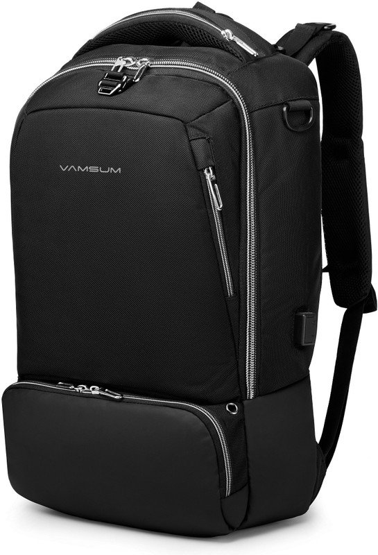 vamsum Smartpack Anti-Theft Usb Charging Port Laptop backpack 20 L Laptop Backpack(Black)