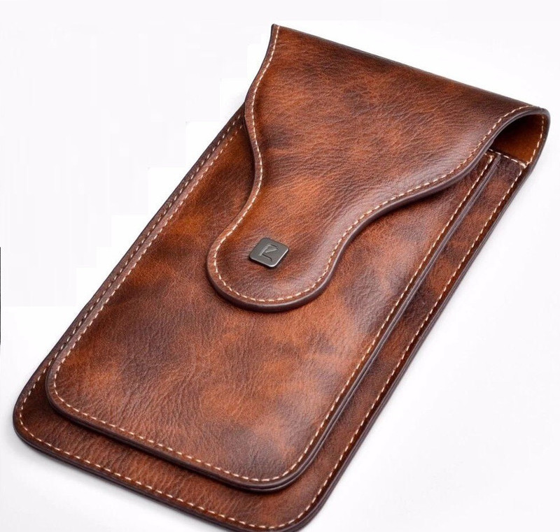 realtech Pouch for Sony Xperia M2 dual(Brown, Dual Protection, Pack of: 1)