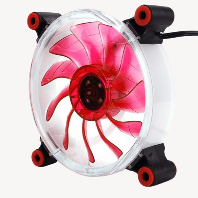 BBC 3 pecs full RING FAN RED LED 120MM Cooler(Red)