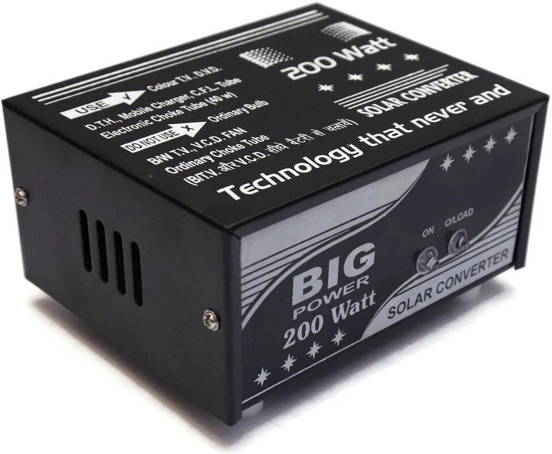 Electronicspices 200W Converter for Home, Solar Panel, Color Tv, Dth Box, Mobile Charger, Cfl Square Wave Inverter