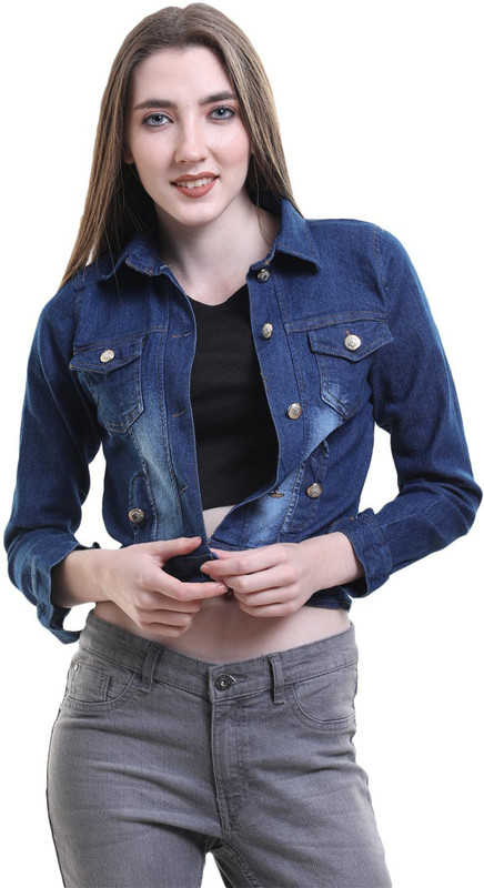 vogue tantra Full Sleeve Solid Women Denim Jacket