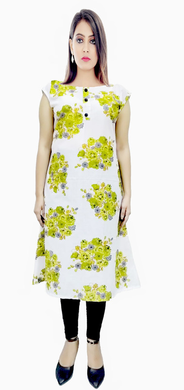 shivgami creation Viscose Crepe Floral Print Kurta Fabric(Unstitched)