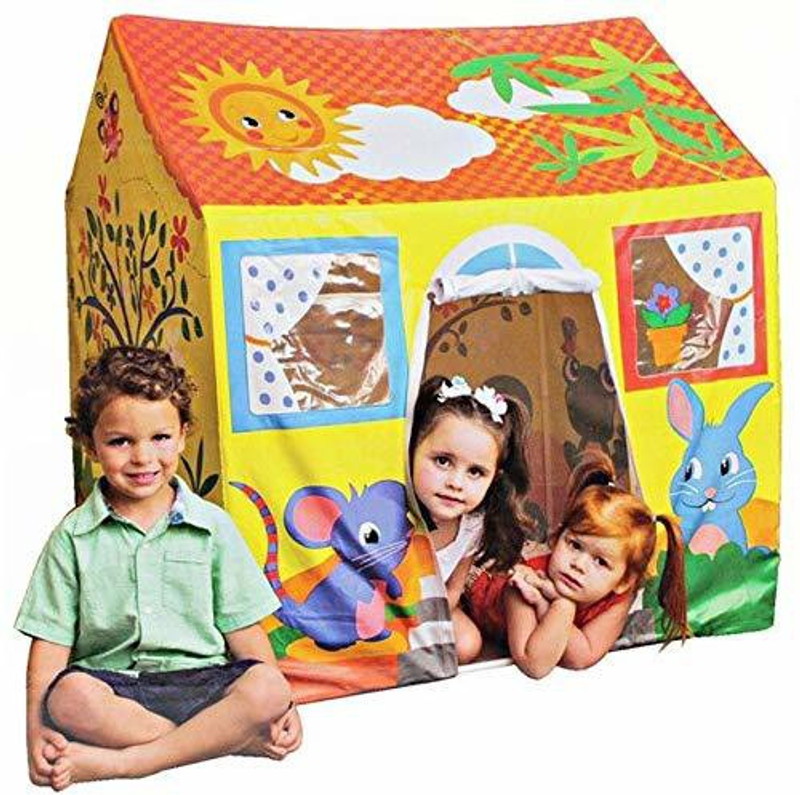 tully Cartoon Jungle Theme Play Tent House(Multicolor)