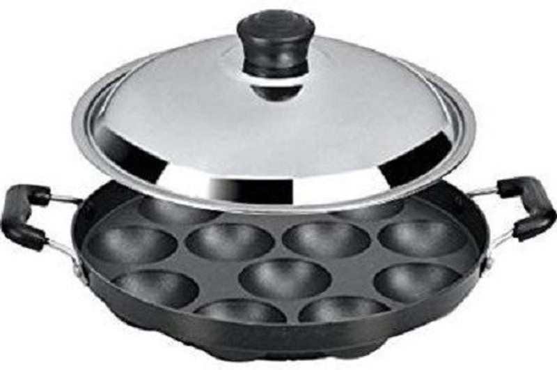 udaan pot_pan Paniyarakkal with Lid(Aluminium, Non-stick)