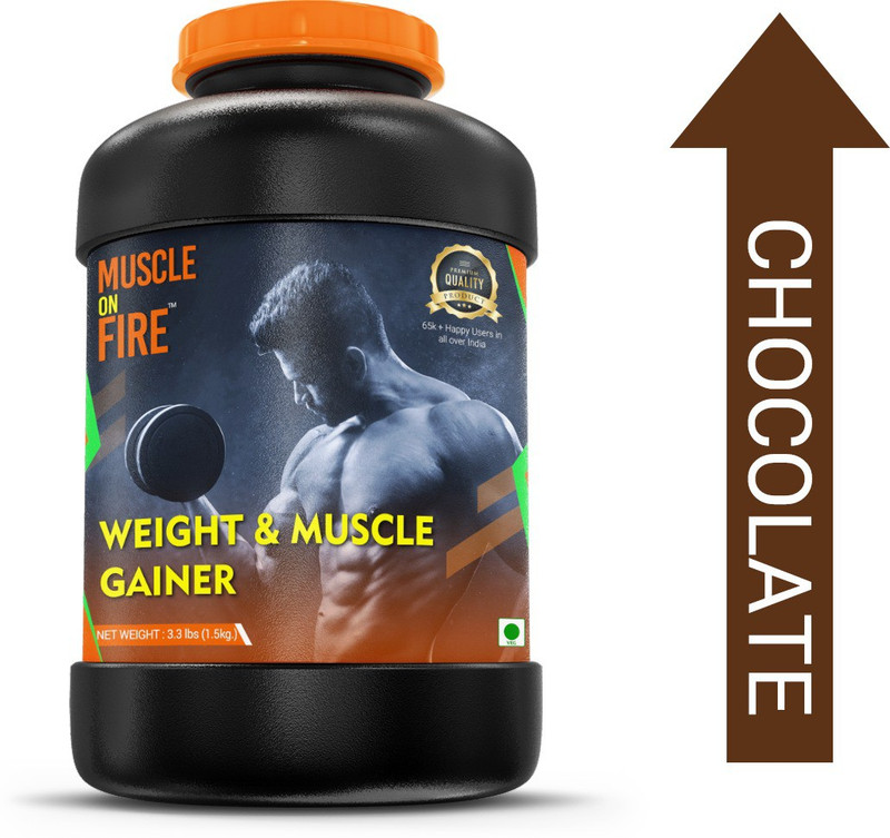 muscle on fire CHOVO-MUS Weight Gainers/Mass Gainers(1.5 kg, CHOCOLATE)