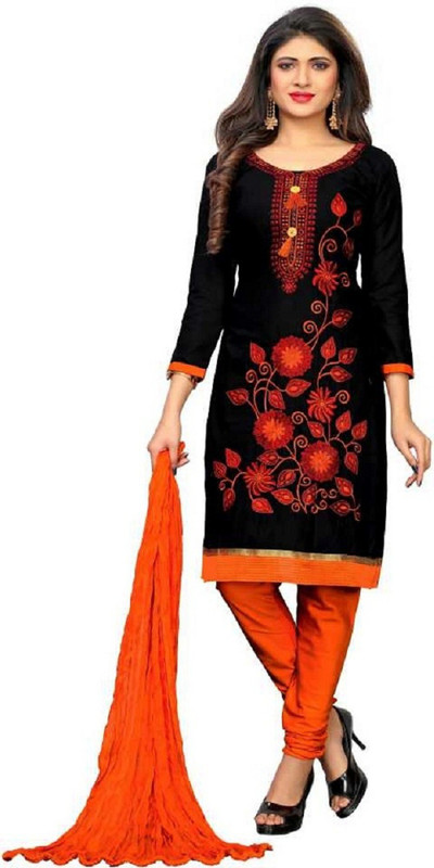 green line creation Indi Embroidered Kurta, Salwar & Dupatta Set(Stitched)