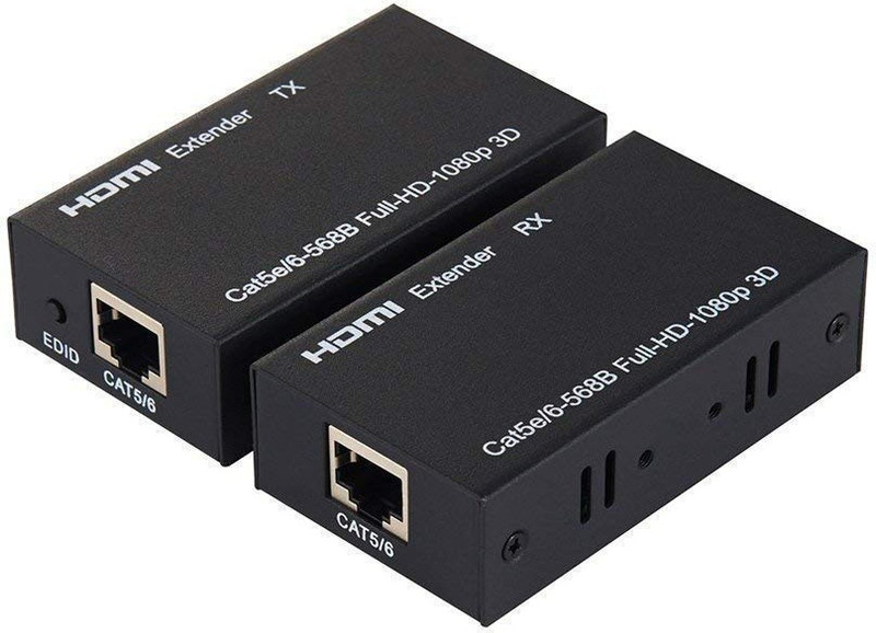 galaxy hi tech HDMI Extender/Extension RX Receiver TX Transmitter Connector Media Streaming Device(Black)