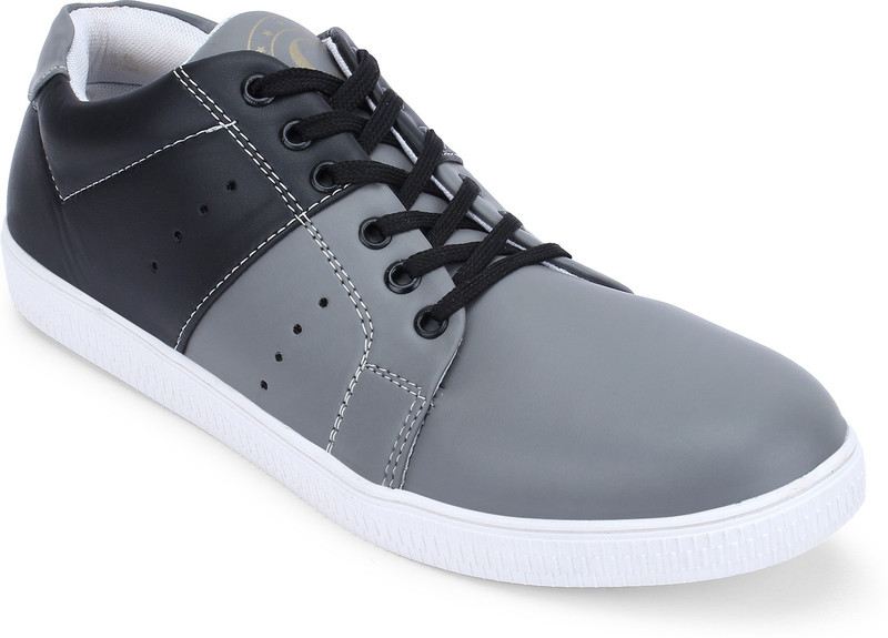 coralhawk Coralhawk Men’s Export Quality Black Sneakers sports shoes casuals UK 9 Sneakers For Men(Grey)