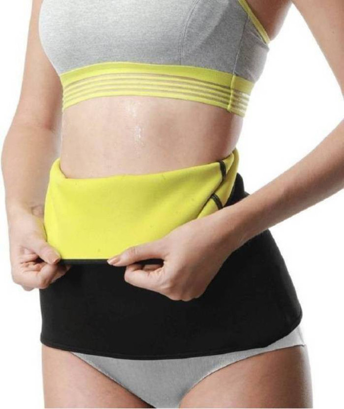 3mads slim belt for Ladies, Men, Women, girls and Boys Slimming Belt(Black)