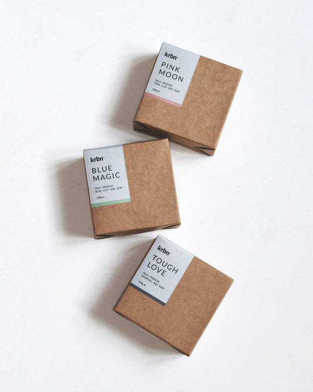 krbn Set of 3 Bar Soaps (Pink Moon, Blue Magic, Tough Love)(3 x 150 g)
