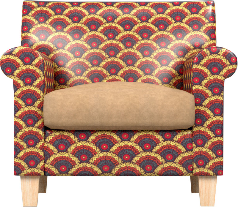 fizdi Leatherette 1 Seater  Sofa(Finish Color - Multi)