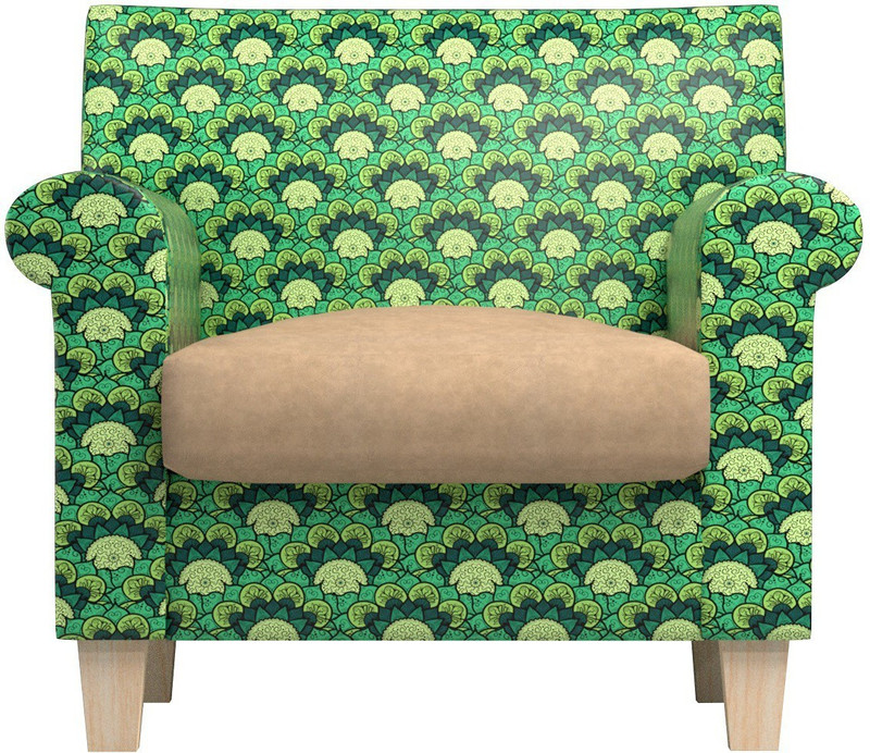 fizdi Leatherette 1 Seater  Sofa(Finish Color - Green)
