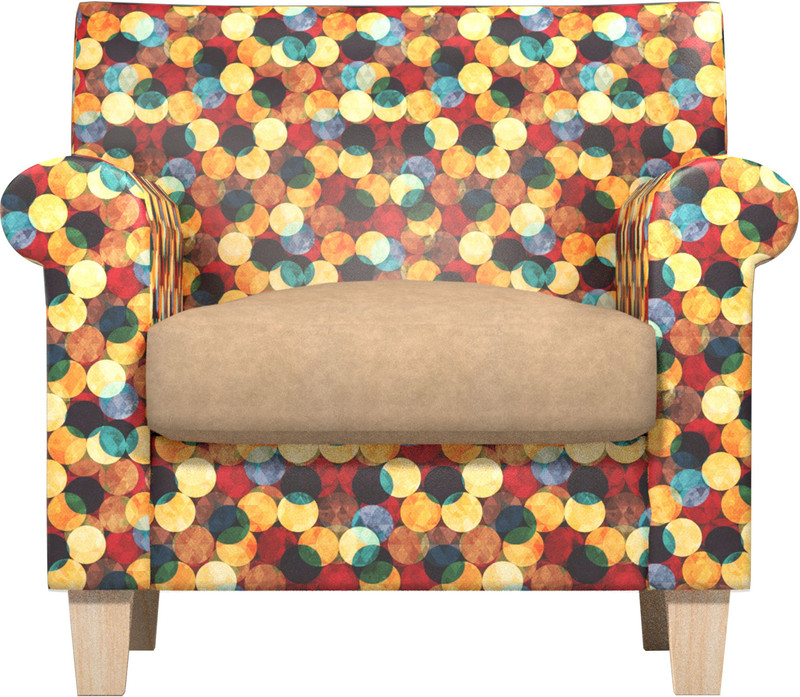 fizdi Leatherette 1 Seater  Sofa(Finish Color - Multi)