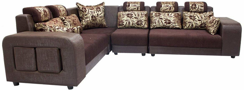 maxtrix furniture Half-leather 3 + 2 + 1 marble brown Sofa Set
