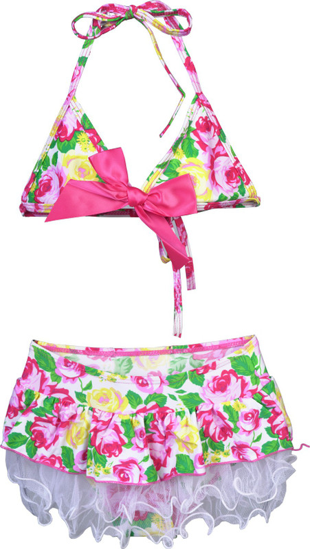 swimming costume with skirt attached
