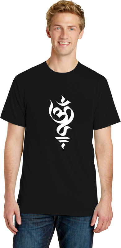 fabric adda Printed Men & Women Round Neck Black T-Shirt
