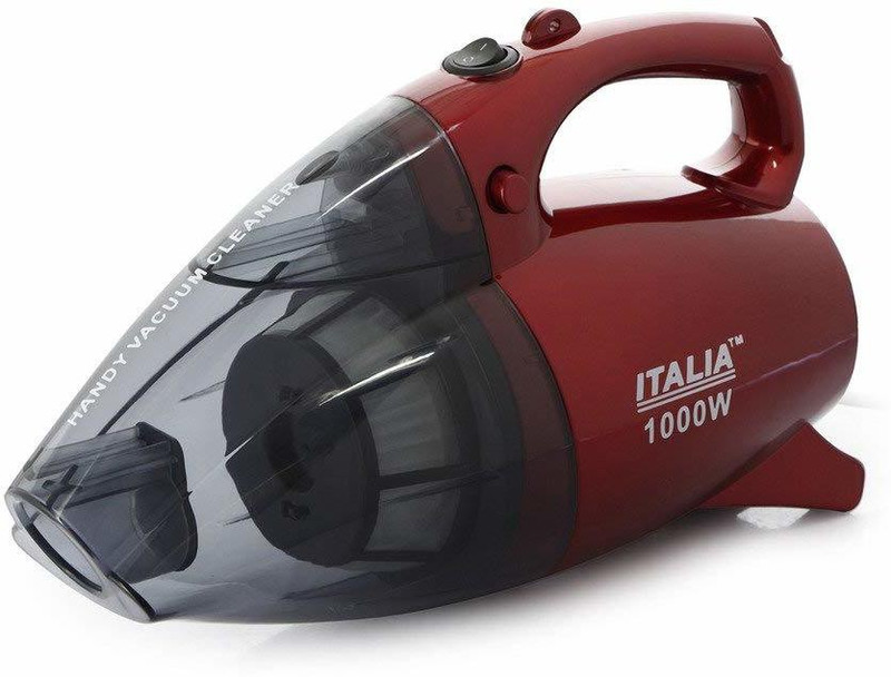 Italia 1000 Watts Handheld Vacuum Cleaner (Red and Black) Hand-held Vacuum Cleaner(Red)