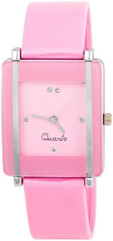 cameron Pink Square KAWA Dummy Glass Analouge Watch , Analog Watch  - For Women
