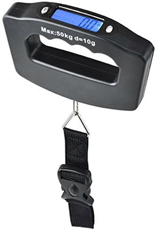 MAXMY SHOP Black Digital Luggage Scale with LCD Backlight (50 Kg) Weighing Scale(Multicolor)