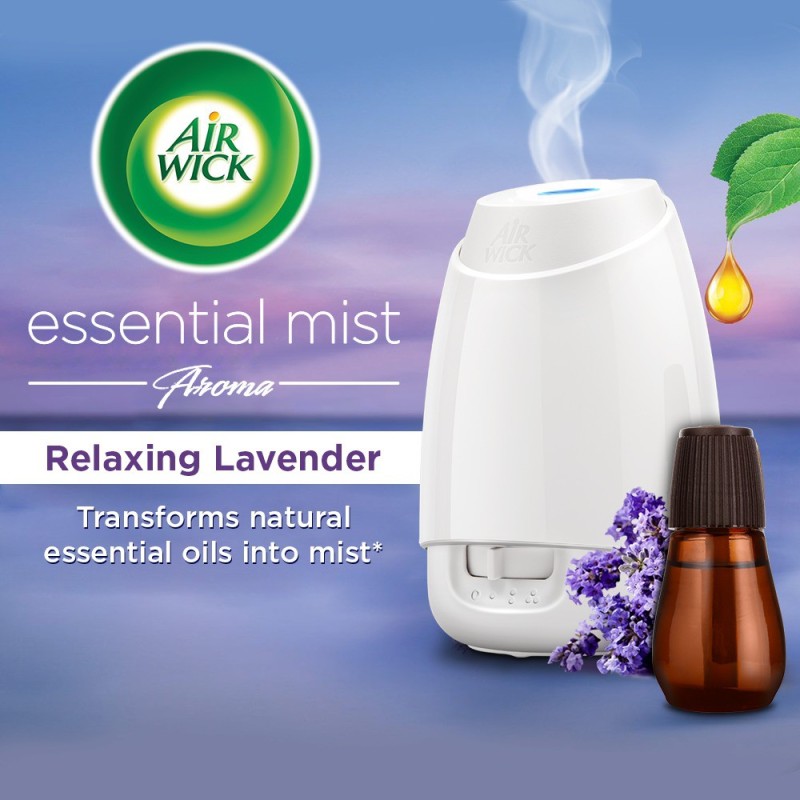 Airwick Essential Mist Lavender Fragrance Automatic Spray (Pack of 1)(20 ml)