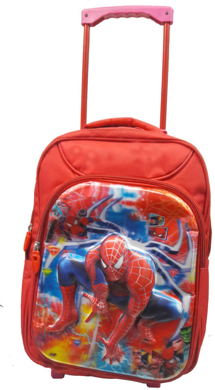 jarzi joris SPIDERMAN TROLLEY1 Waterproof Trolley (Red, 18 inch) Waterproof Trolley(Red, 18 inch)