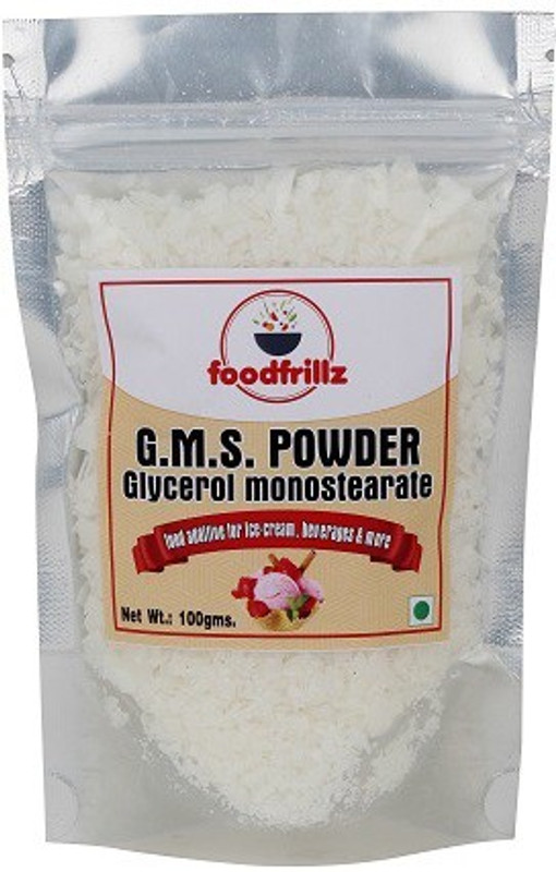 foodfrillz G.M.S. Powder single pack 100 g Glycerol Monostearate (GMS) Powder(100 g)