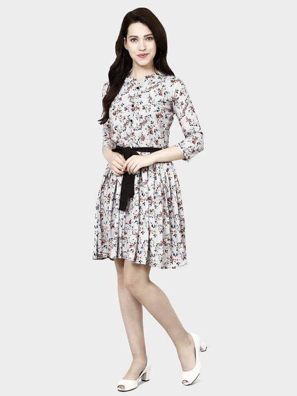 sassydressy Women Fit and Flare Multicolor Dress