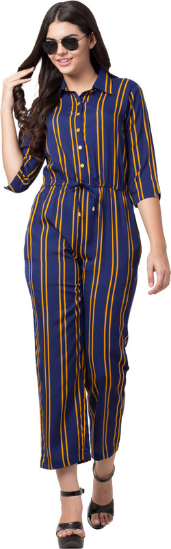 Buy Slenor Striped Women Jumpsuit Online at desertcartUAE