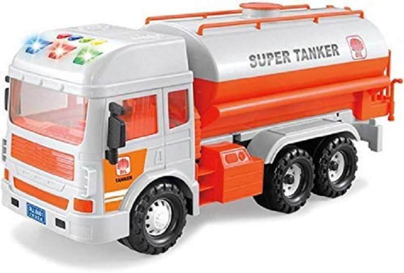 jk int Big Size Friction Powered Super Oil Tanker with Light and Music(Multicolor)