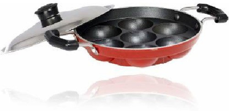 udaan Udaan Non Stick Grill Design 12 Cavity Appam Patra/Appam Maker With Lid, Hammer Tone Coating Paniyarakkal with Lid (Aluminium, Non-stick) Paniarakkal Pan 25 cm diameter with Lid (Aluminium, Non-stick) Paniyarakkal with Lid(Aluminium, Non-stick)