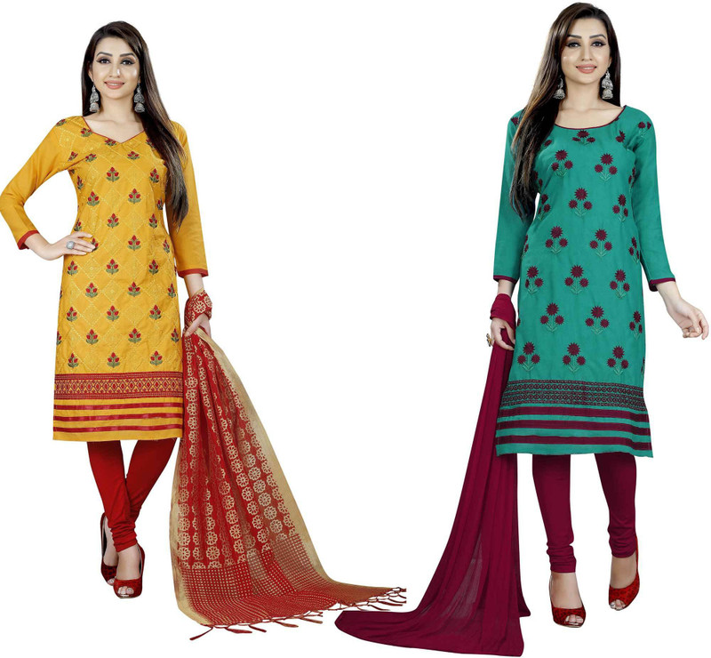 alakhdhanifashion Embroidered Kurta, Legging & Dupatta Set