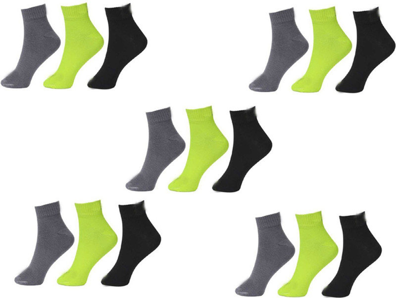 signara Men & Women Self Design Ankle Length(Pack of 15)