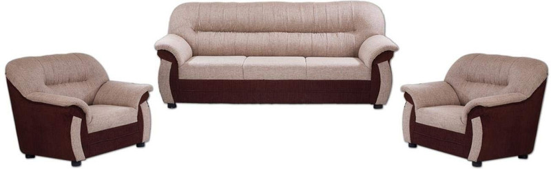 henn Leather 3 + 1 + 1 gold Sofa Set