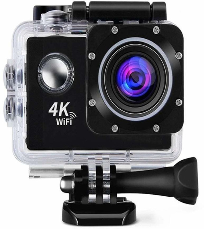 Cospex 4 K Action Camera with WiFi HDMI 2-inch LCD Screen 170 Wide Angle Lens Sports and Action Camera(Black, White, 16 MP)