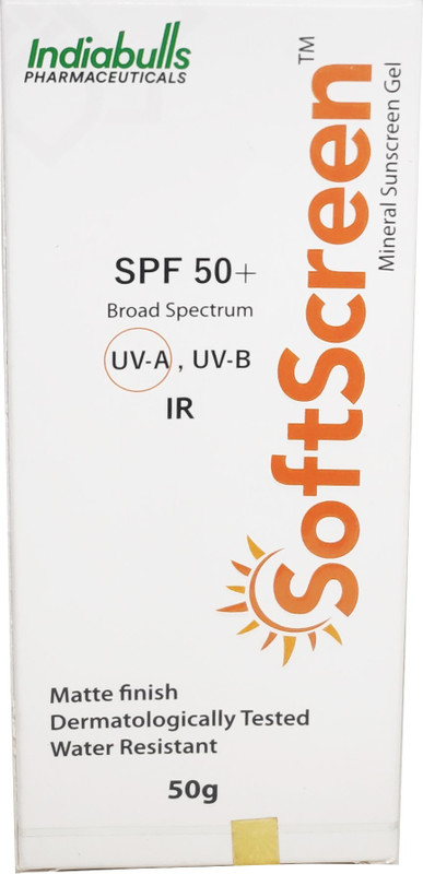 indiabulls New Softscreen Mineral Gel SPF 50+ - SPF 50(50 g)