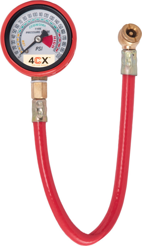 4cx Analog Tire Pressure Gauge 4cxpipegauge(200 PSI)