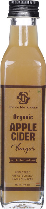 jivika naturals Apple Cider Vinegar with mother unpasteurized, 250ml Vinegar(250 ml)
