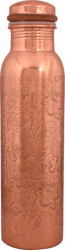 crayowns Etching Water Bottle 1000 ml(Brown)