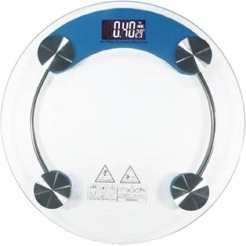 everfast Tempered Glass Electronic Weighing Digital Scale Weighing Scale(Blue, White)