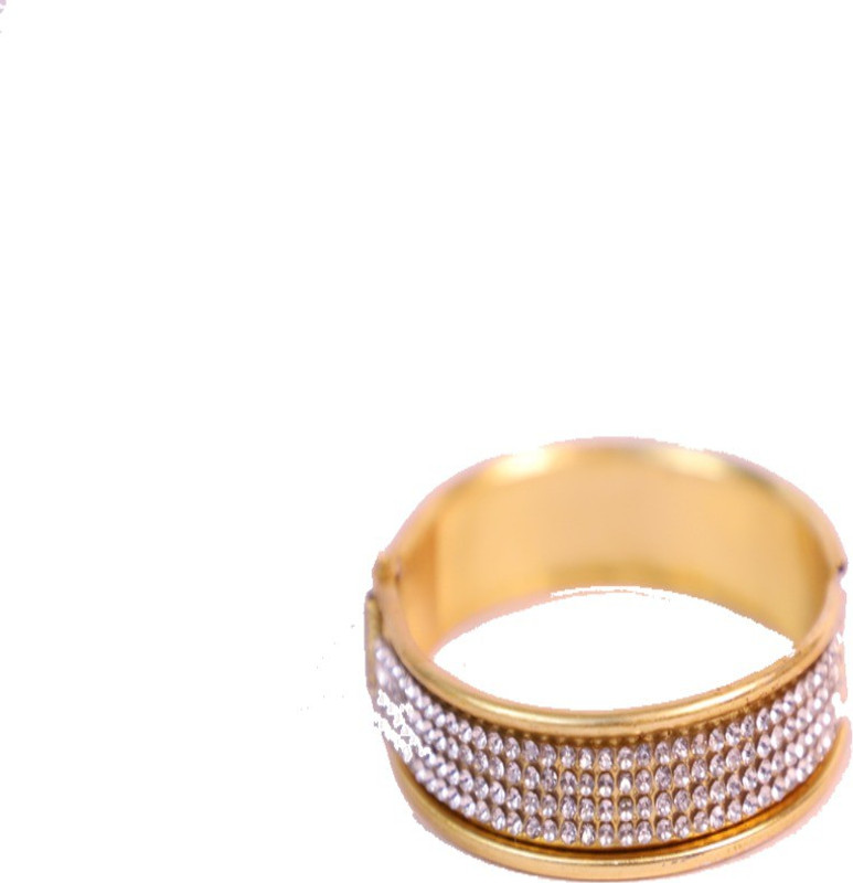 econkart Brass Diamond Gold-plated Cuff