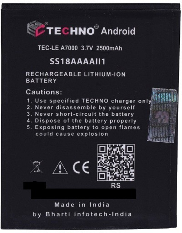 techno A7000  Battery