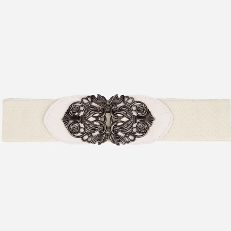 beltly Women Party, Casual, Evening Beige Fabric Belt