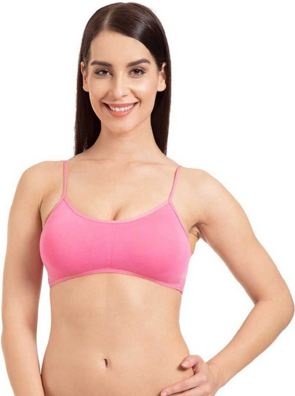 blossom beauty 6 strap bralette baby pink Girls, Women Bralette Lightly Padded Bra(Pink)