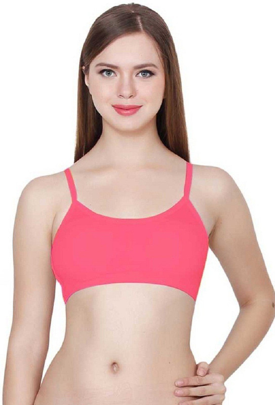 blossom beauty byblossom beauty cage 6 strap bralette Pink Girls, Women Bralette Lightly Padded Bra(Pink)