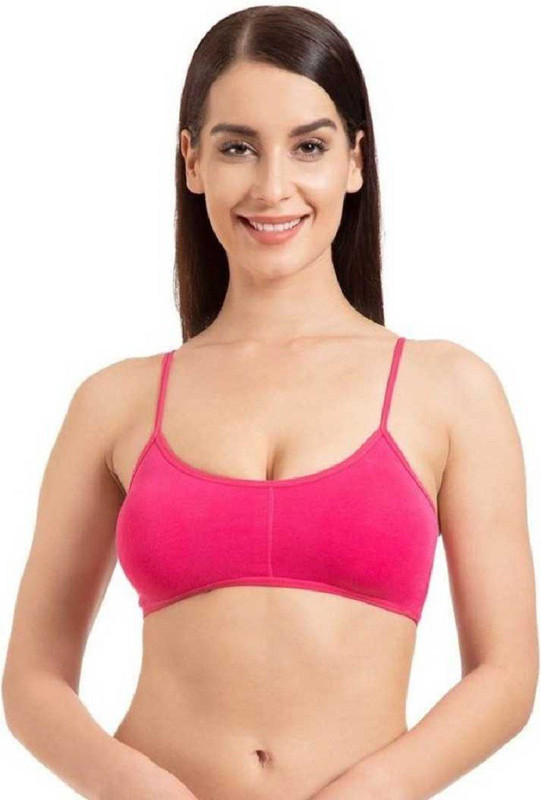 blossom beauty byblossom beauty cage 6 strap bralette Dark Pink Girls, Women Bralette Lightly Padded Bra(Pink)